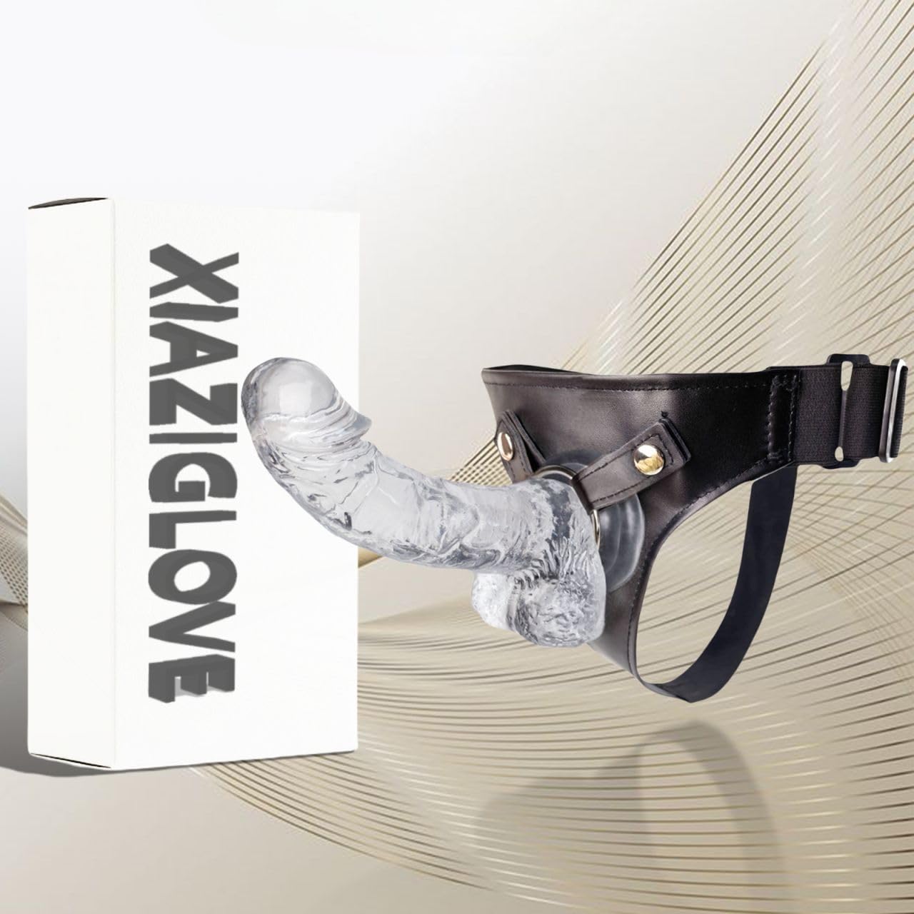 Strap On Dildo Imbracatura Strap-On per Coppie Uomo Donna Pene Realistico in Silicone Indossabile Plug Anale Giochi per Adulti Sesso Coppia SM Lesbiche Stimolazione del Punto G Bondage Sex Toy, M