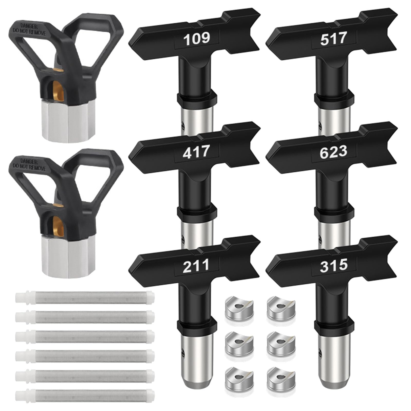 14Pcs Sprayer Tips Airless Paint Reversible Tip Nozzles Tip for Sprays