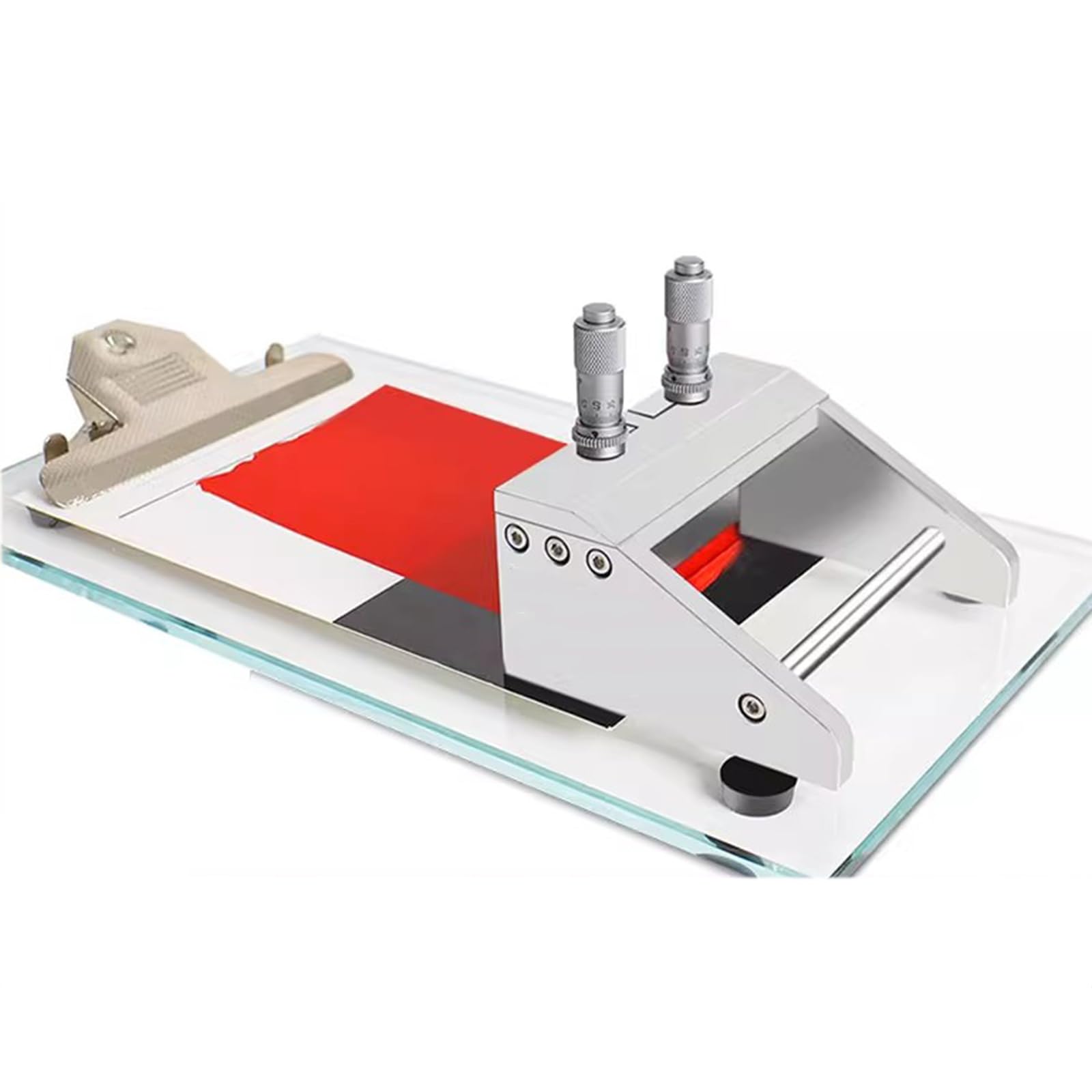 Aplicador De Película Ajustable, Máquina De Recubrimiento con Rasqueta De Laboratorio, Micrómetro De Espesor De Recubrimiento Ajustable De 0-3500 Μm