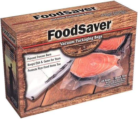 FoodSaver GameSaver 1 Quart Vacuum Seal Bag with BPA-Free Multilayer Construction
