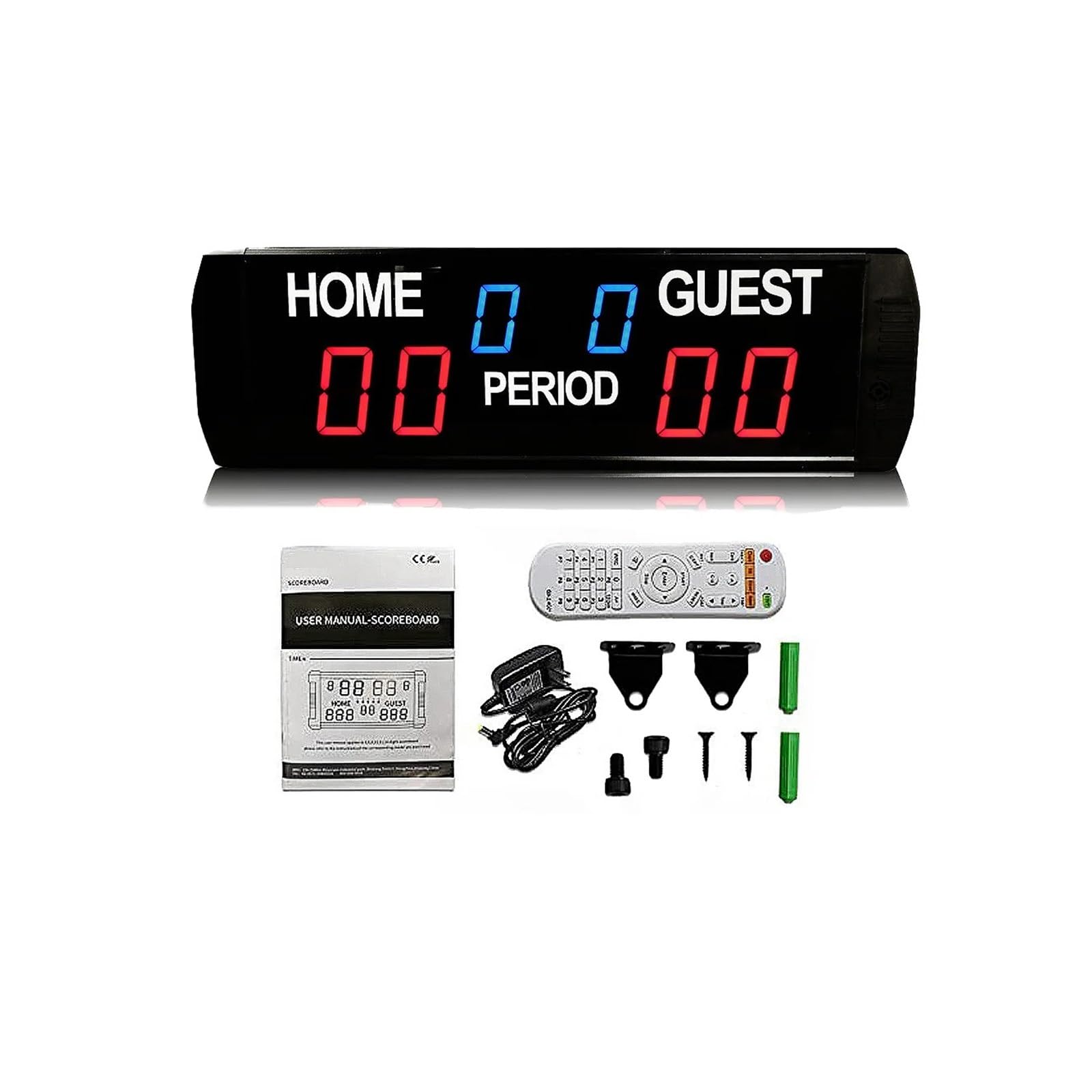 Tabellone segnapunti Digitale Portatile for Basket a LED, Orologio elettronico, Ping Pong