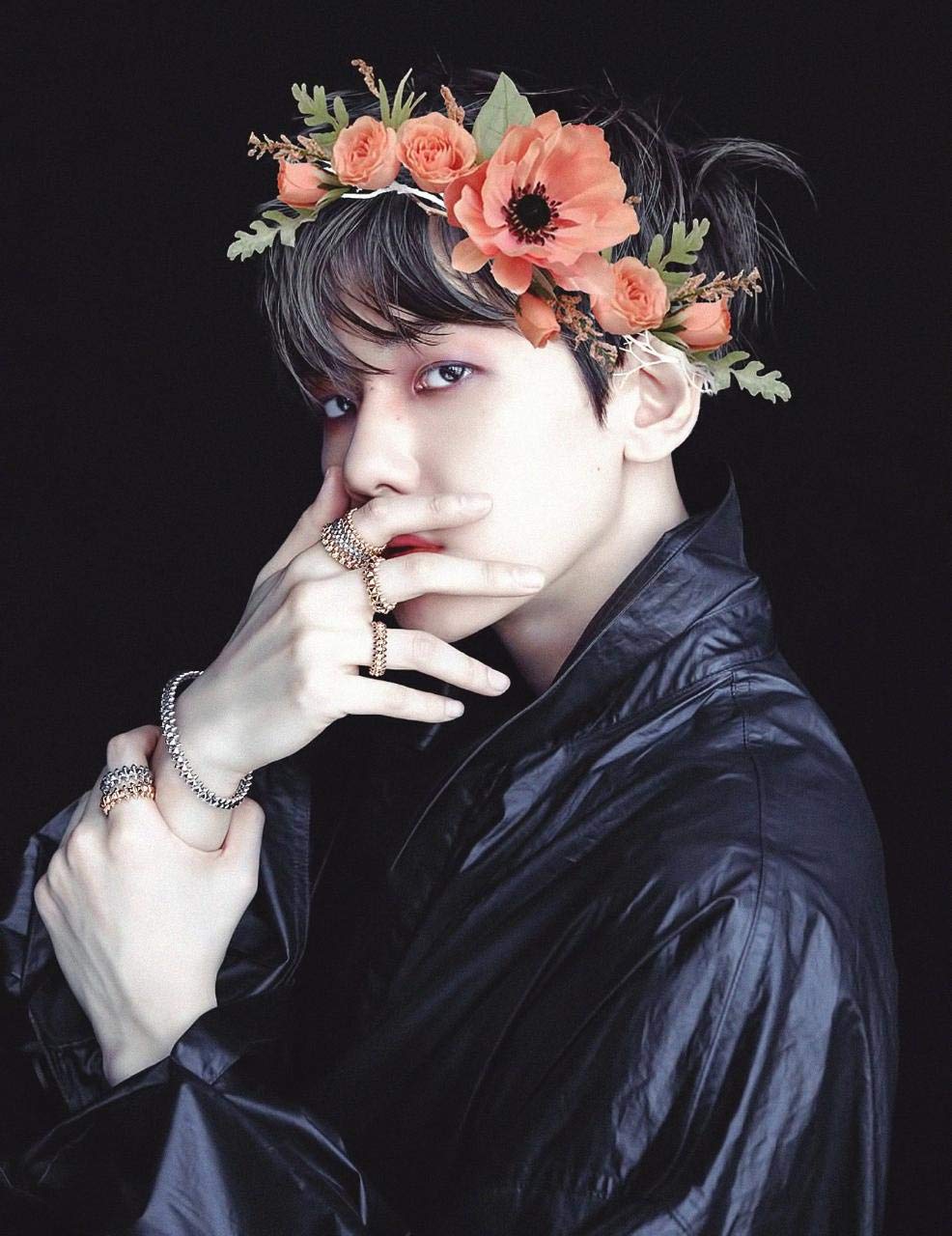 generic 5D Diy「EXO BAEK HYUN SUPERM」Full Drill Diamond Painting Kits,art rhinestone pasted painting,pictures arts craft for home wall 40x60cm