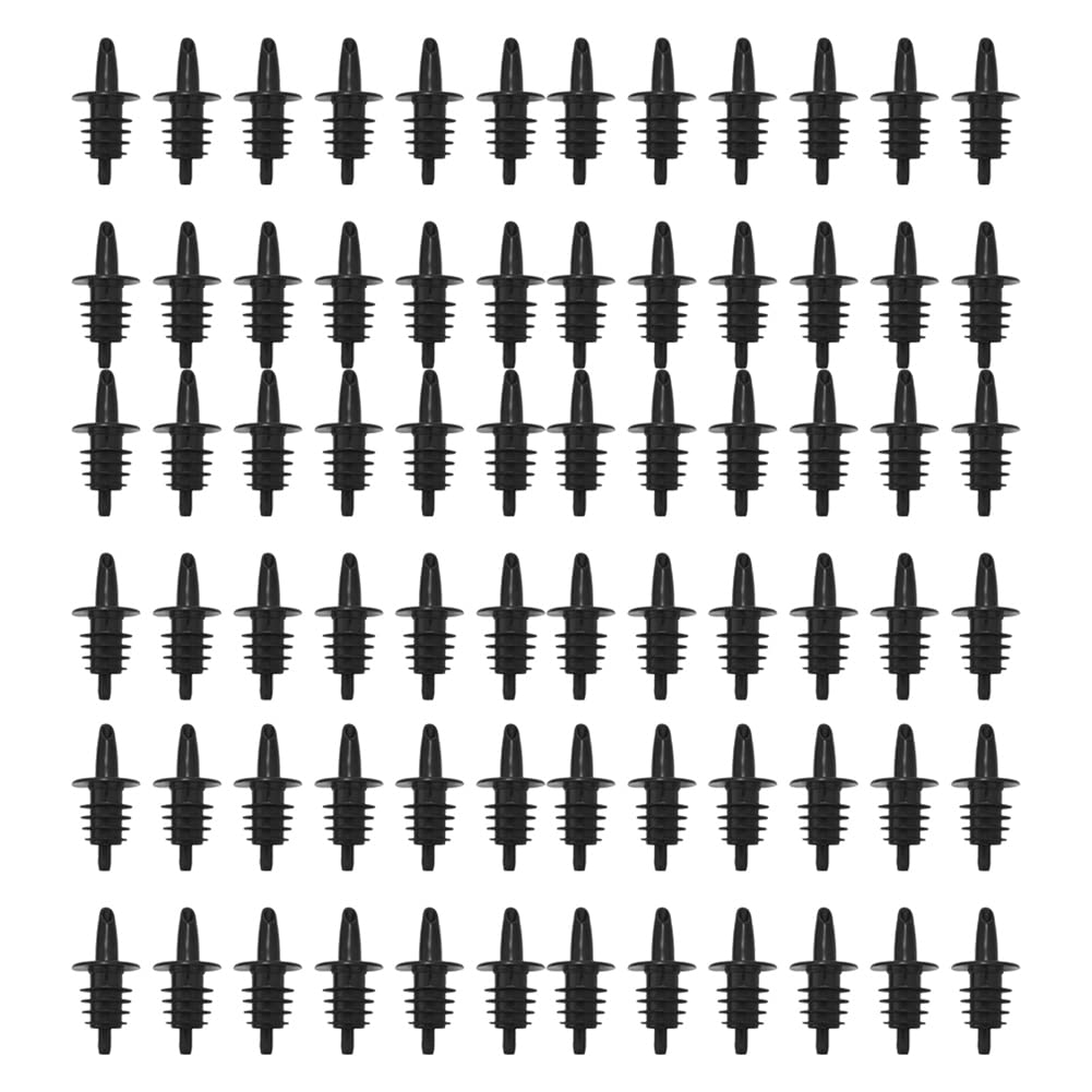 Hndhbfgrt 72Pcs Plastic Free Liquor Spirit Bottle Pourer Bar Wine Cocktail Drinks