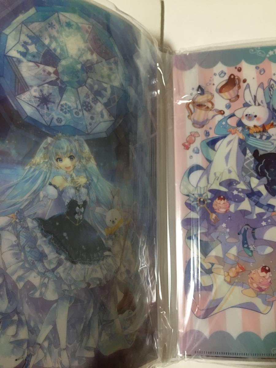 SNOWMIKU2019 クリアファイルコンプリートセット 雪ミク ミク 3 一点