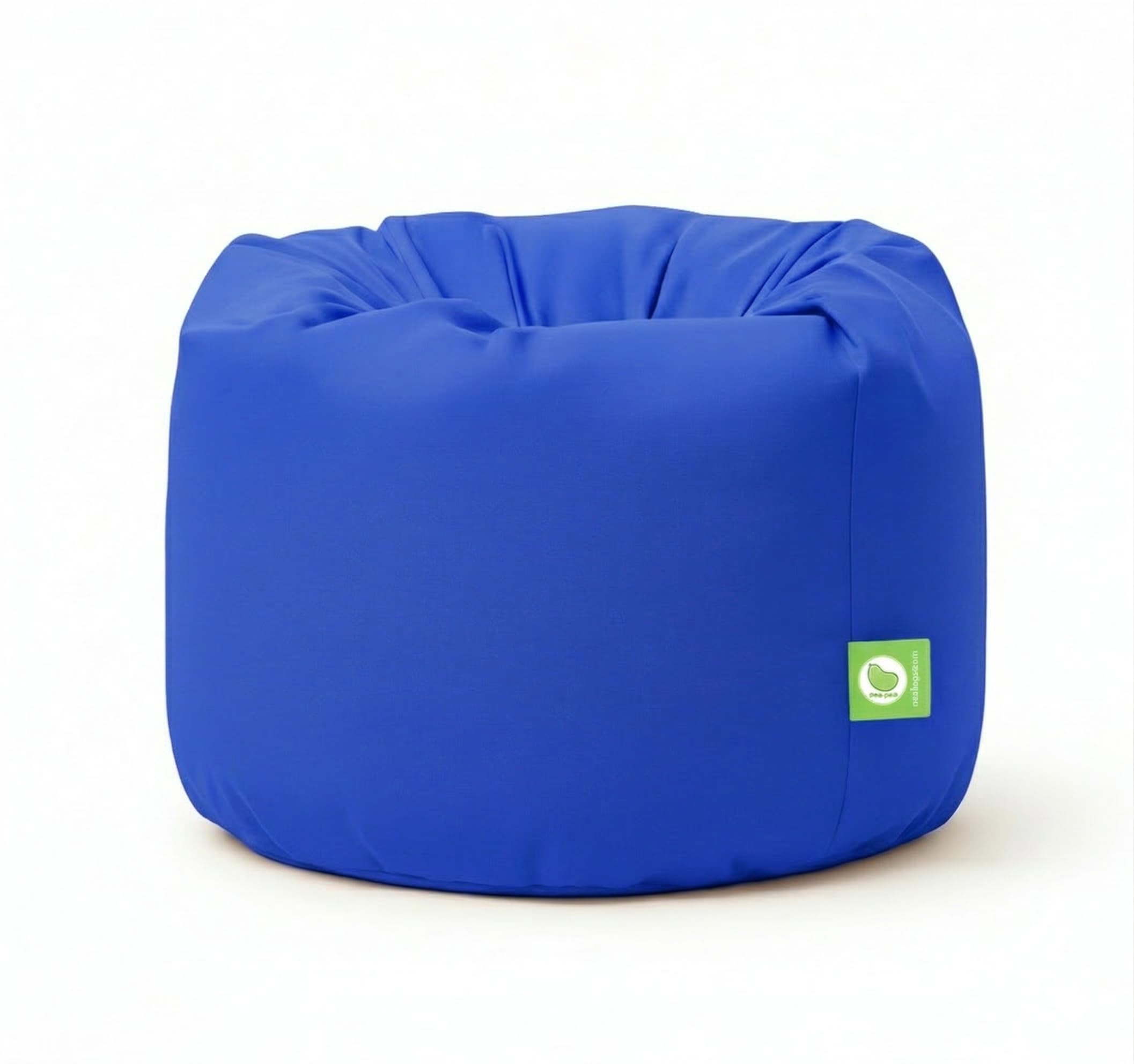 BeanLazy Large Royal Blue Bean Bag - 100% Cotton Floor Seat Seating (Filled)