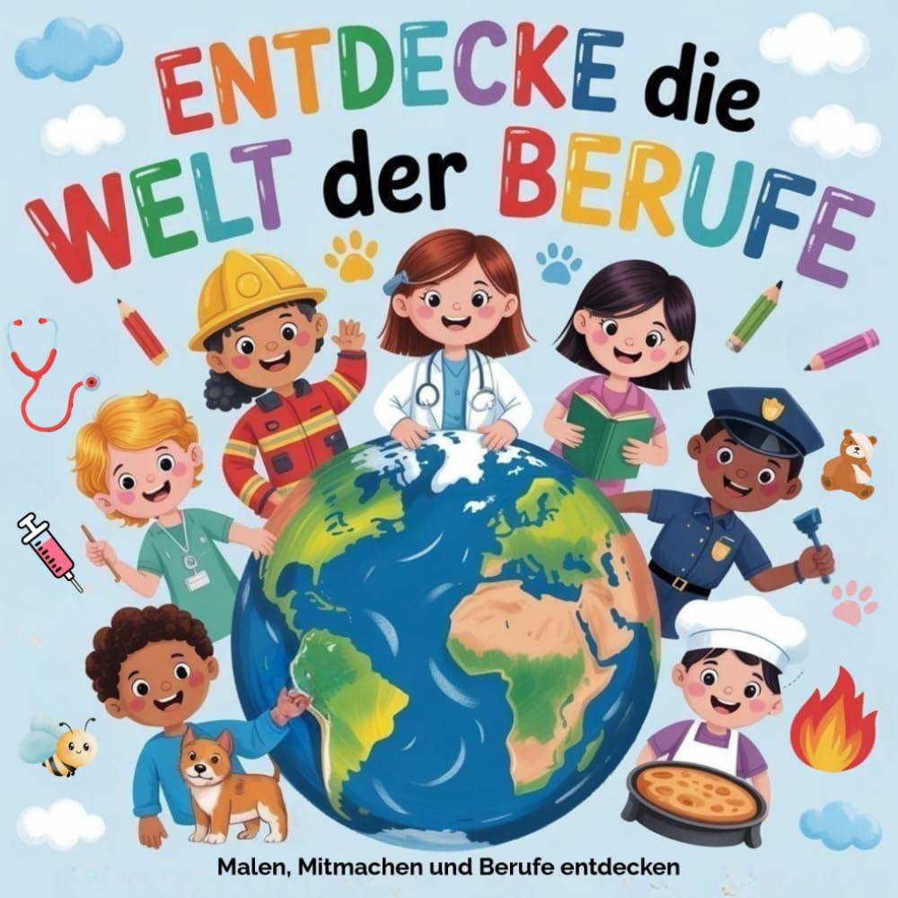 Entdecke die Welt der Berufe - Malen, Mitmachen und Berufe entdecken