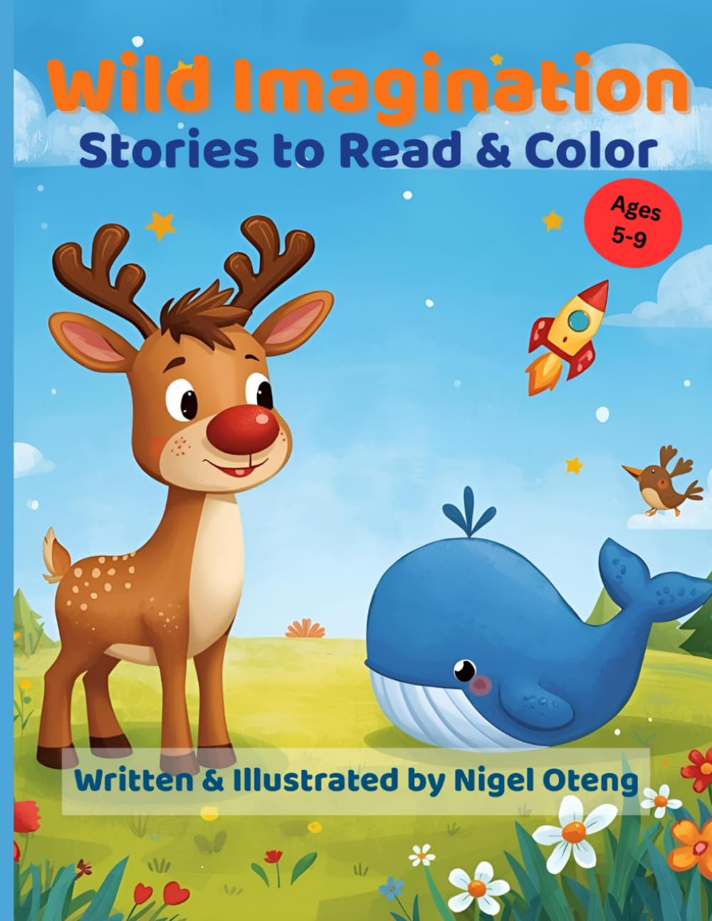 Wild Imagination: Stories to Read & Color