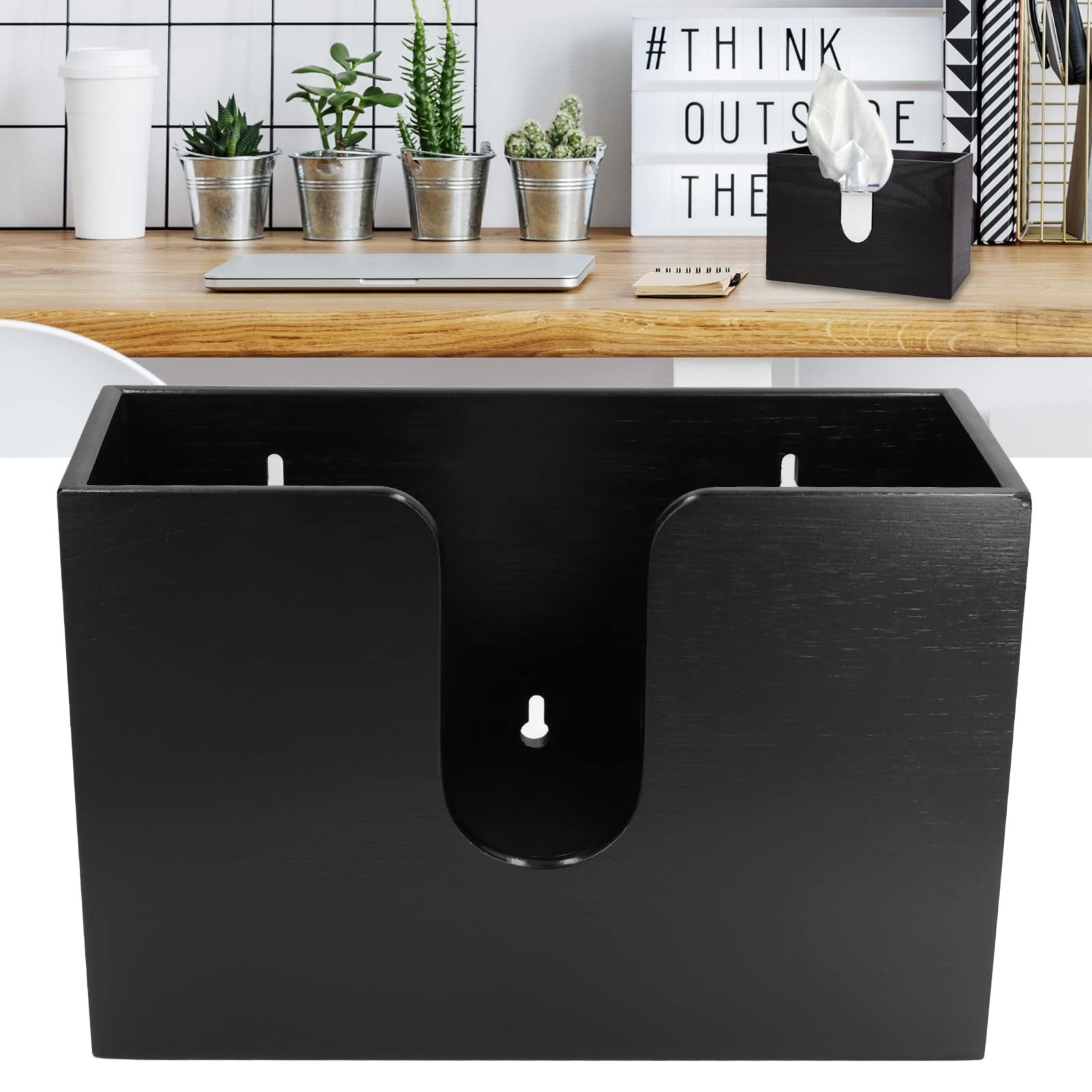 Dispensador De Toallas De Papel De Bambú, Servilletero Montable En La Pared O Encimera para El Hogar Y La Oficina