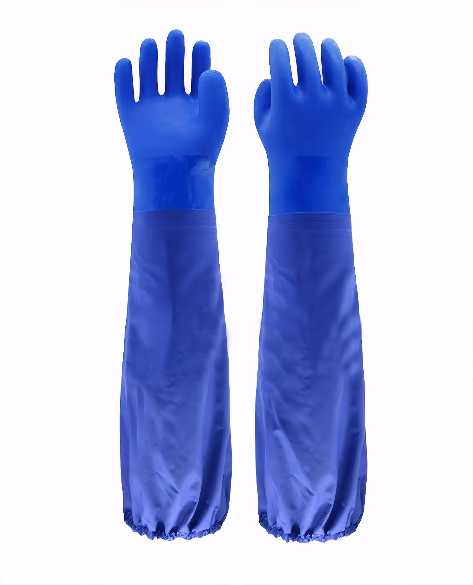 LIICHAAO 25 inch elastic cuff Long waterproof fishing gloves,Cleaning Poison ivy gloves,Aquarium pool,Long elbow Resistant Abrasion (XL -25 inch