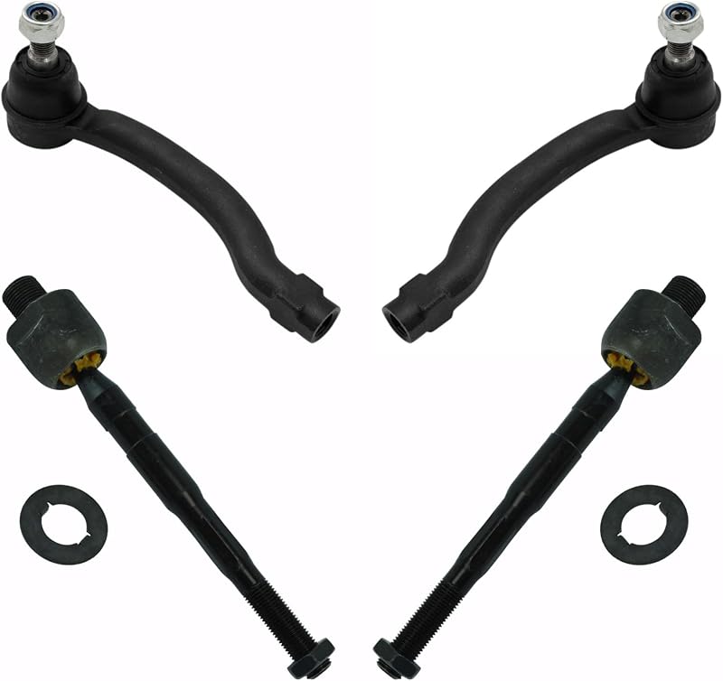 Juego de 4 piezas de tirantes laterales para conductor y pasajero interior y exterior de TRQ | Para Honda Pilot 2009-2015