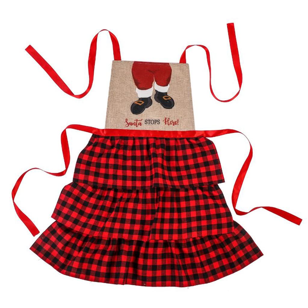 Tsophreniq 90x70CMChristmas Apron Kitchen Santa Apron Household Christmas Decorative Home Club Party Costume New Year Christmas Aprons with Pocket for Women Cute for Children Kids