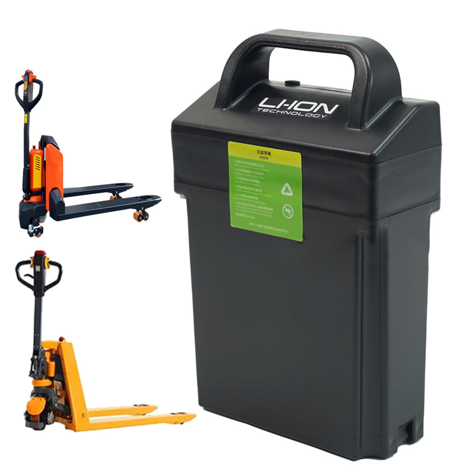 Batería de 24 V y 20 Ah para transpaleta — Batería LiFePO4 de 24 voltios para Carretilla elevadora eléctrica (para Motor de 500 W de Carretilla Manual),A,24V 20Ah