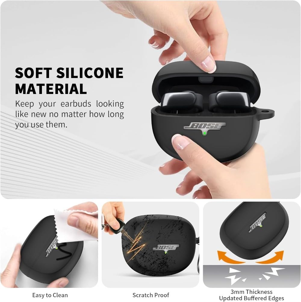 Amazon | Bose Ultra Open Earbuds Case(2024) 用シリコン耐衝撃