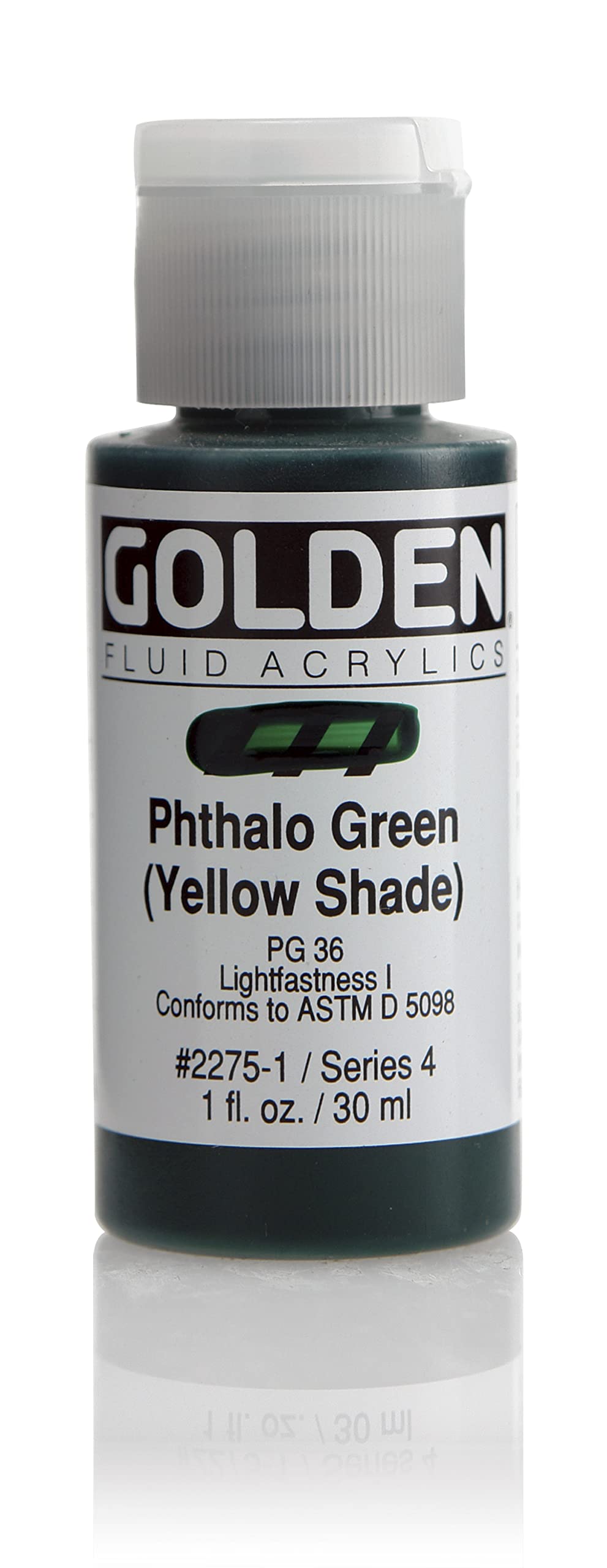 Pro-Art Golden Fluid Acrylic Paint 1 oz-Phthalo Green-Yellow Shade