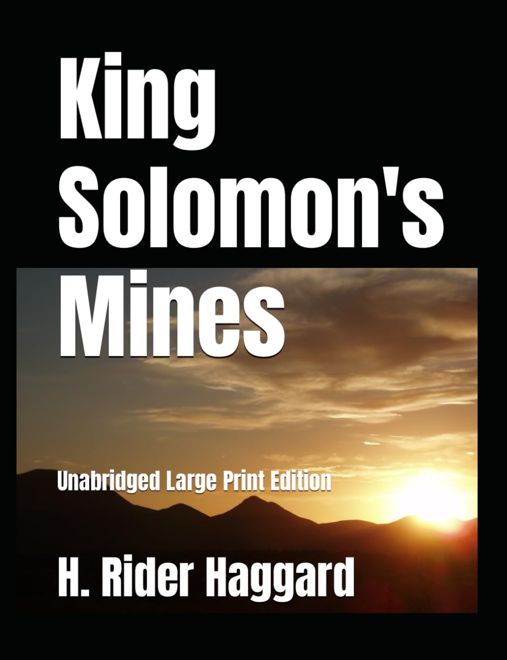 King Solomon's Mines: Unabridged Large Print Edition