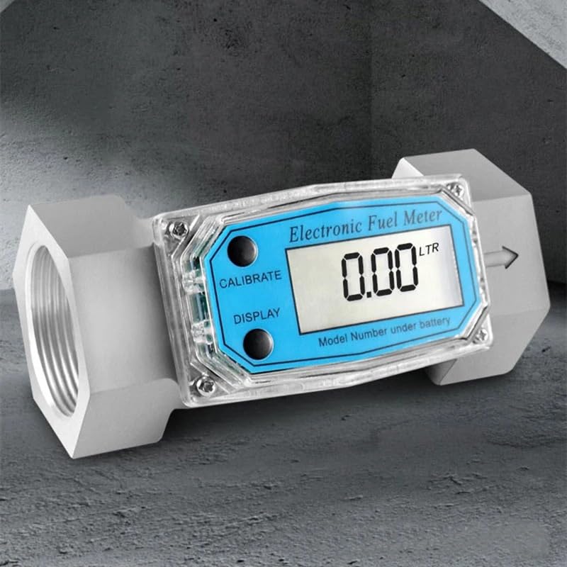 2 Zoll, 3/4, kleiner Edelstahl-Flüssigkeits-Digital-Turbinen-Wasserdurchflussmesser, Turbine for Wasser-Kraftstoff-Diesel-Oli (Color : 1.5inch)