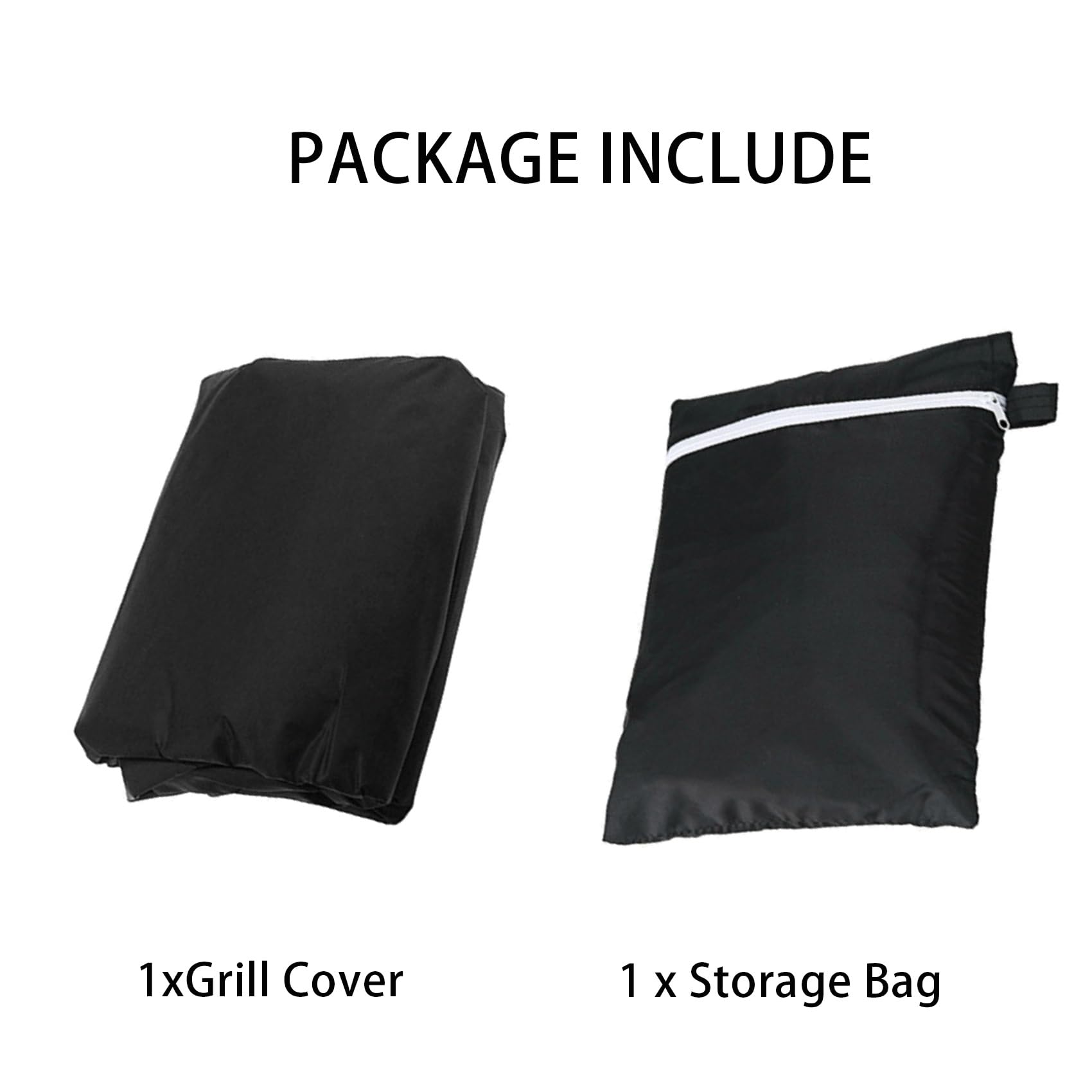 Wodoodporny pokrowiec na grill gazowy 210D, ochrona OxGrill, odporna na rozdarcie, pokrowiec do grilla, na zewnątrz, fartuch do grilla, 147 x 61 x 122 cm, czarny
