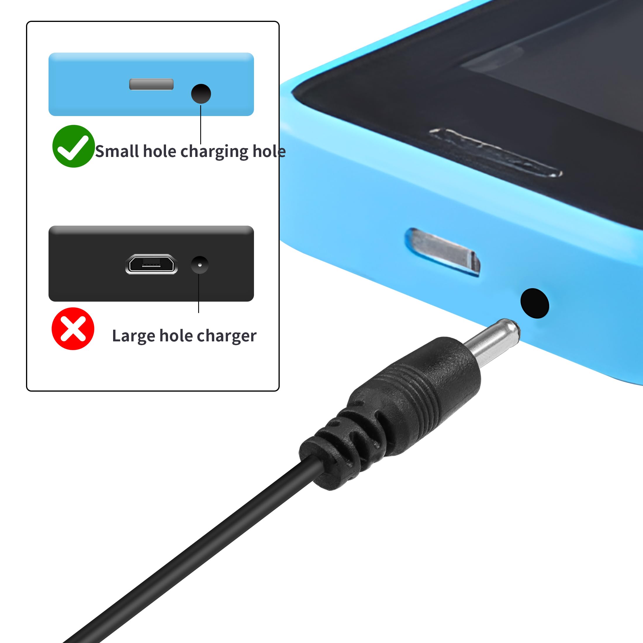 Lot De 5 Câbles USB Vers DC 2.0mm - Chargeur Batterie Lithium 3.7V - Pour Drones/RC