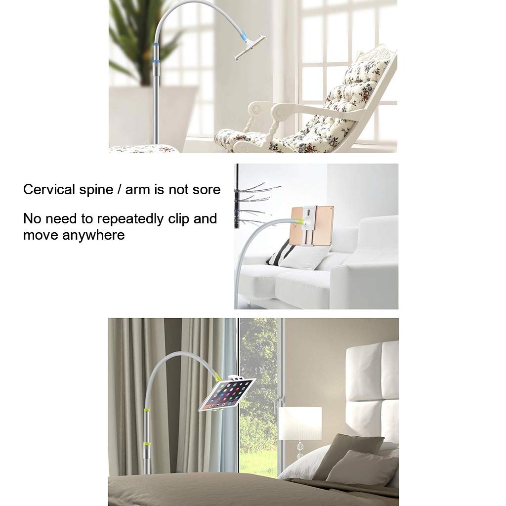 Soporte ajustable para teléfono móvil y tableta con rotación de 360 grados para visualización manos libres