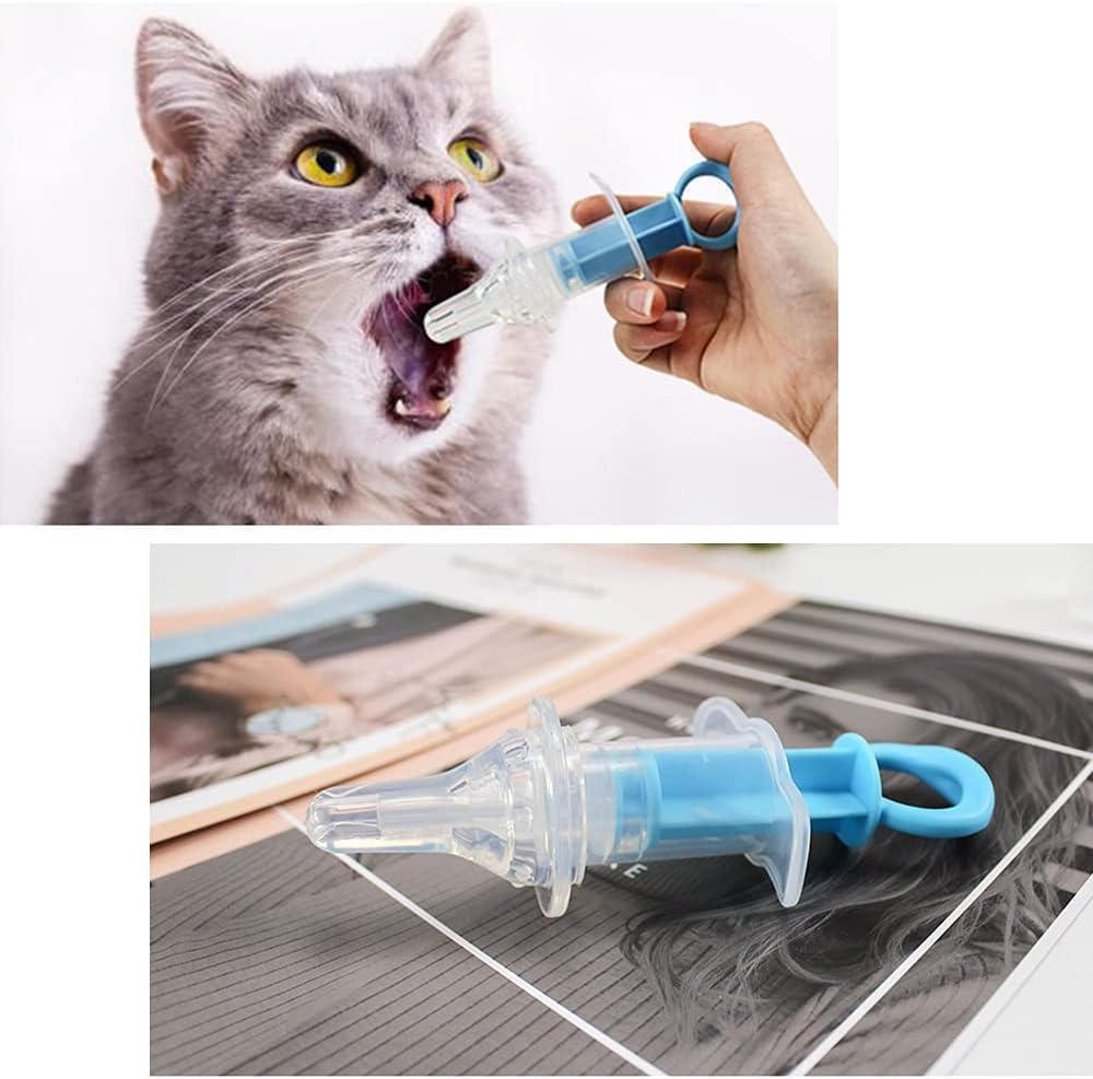 1 x blaue Haustier-Medizin-Flüssigkeitsspritze für Milch, Stillflaschen, Spritze, weiche Spitze, Kunststoff, medizinisches Fütterungswerkzeug für Welpen, Hunde, Katzen, Kätzchen, Pflegebedarf