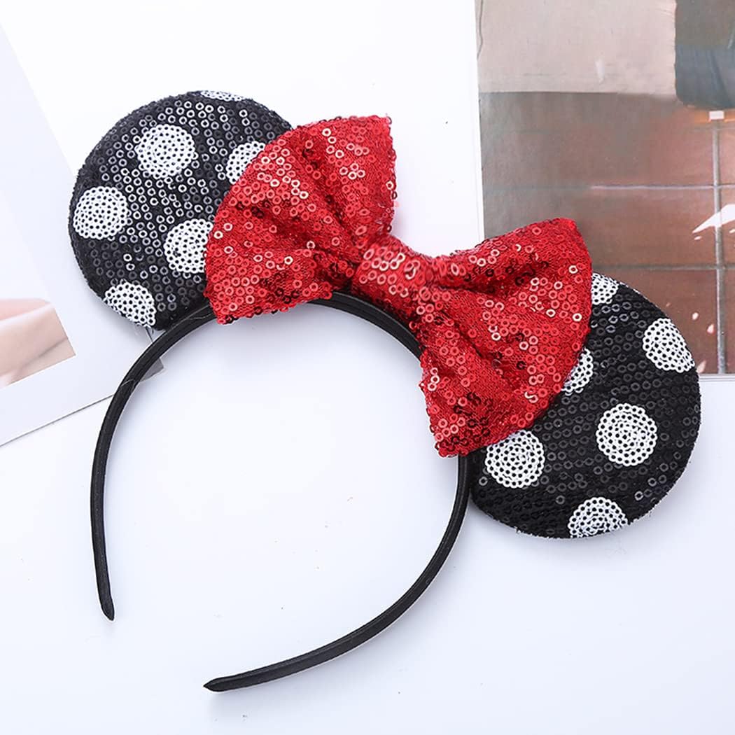 Glitter Mouse Ear Headbands