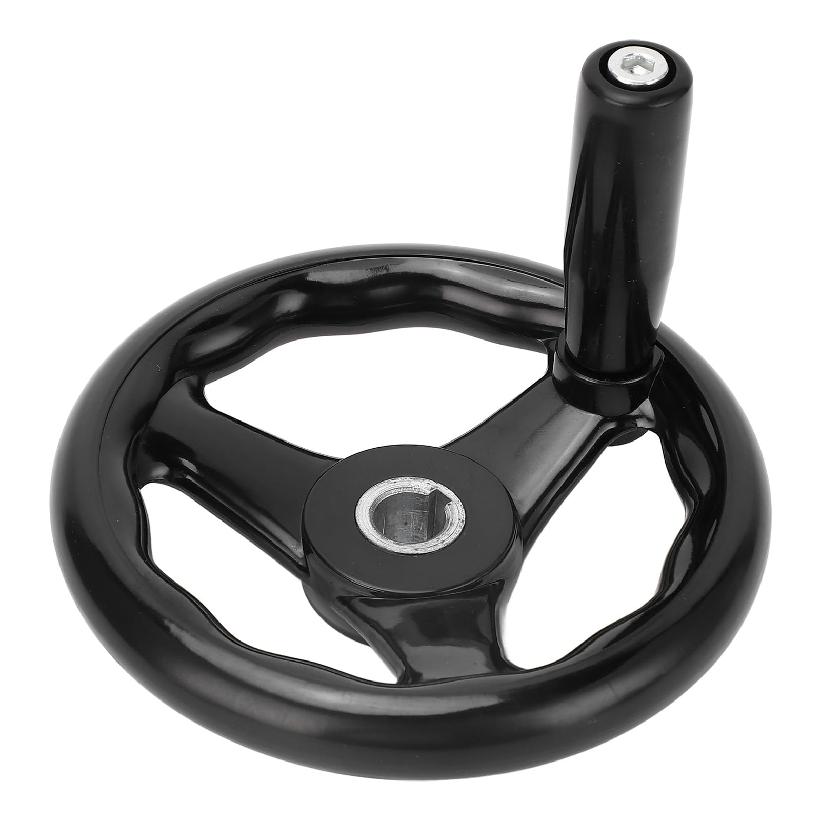 flexman 16X160MM Lathe Hand Wheel, Round Universal Handwheel Engineering Machine Tools with Revolving Knob Handle for Milling Machines Lathes Grinders