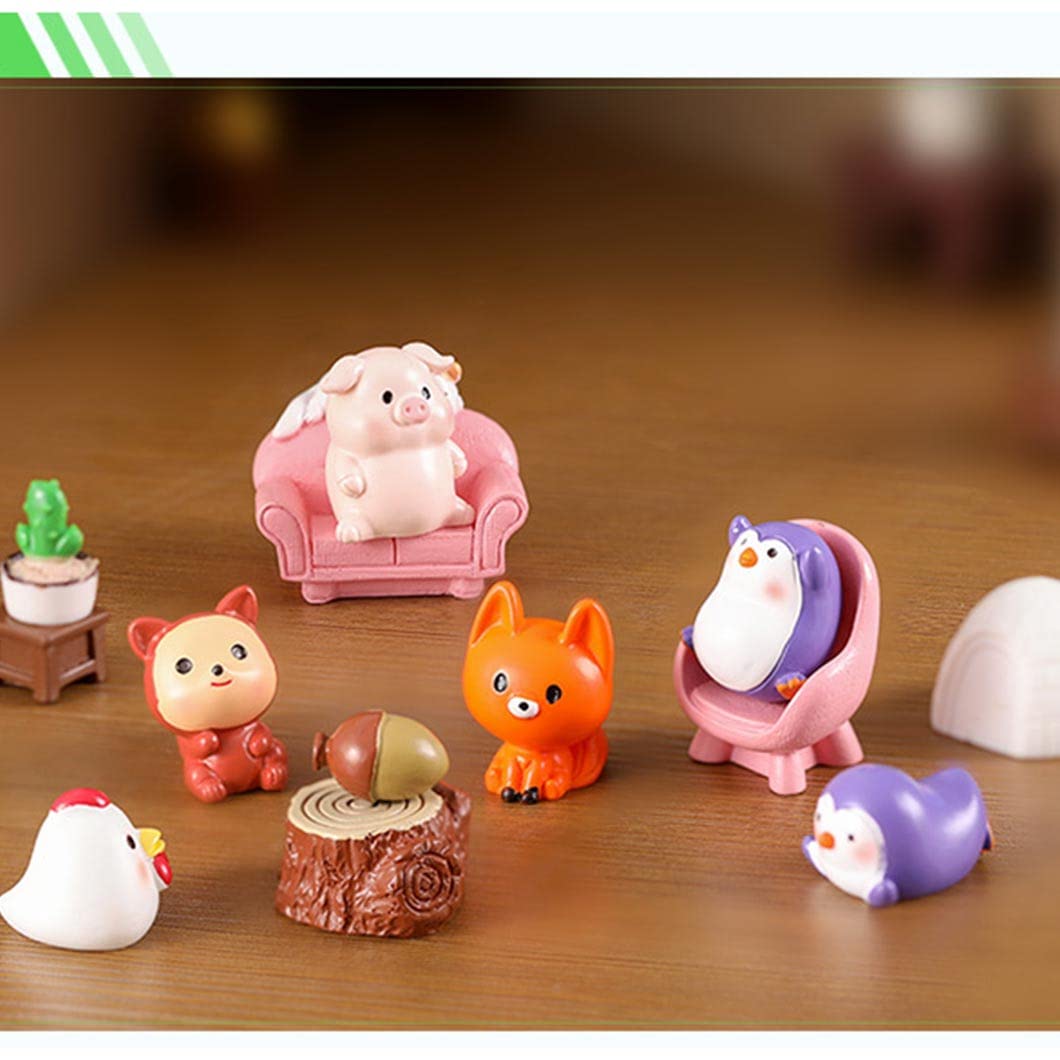 Amazon.co.jp: Rolin Roly 動物 可愛い 25個 ミニ置物 ミニチュア 