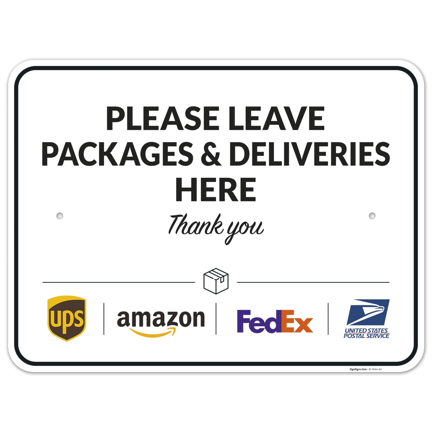 Package Delivery Sign, Delivery Instructions Package and Deliveries Here