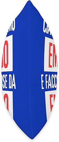 Miniatura 2 de Ciao Sono Faccio Cose Da Emilio Personalizzato - Almohada personalizada, 18 x 18 pulgadas, multicolor