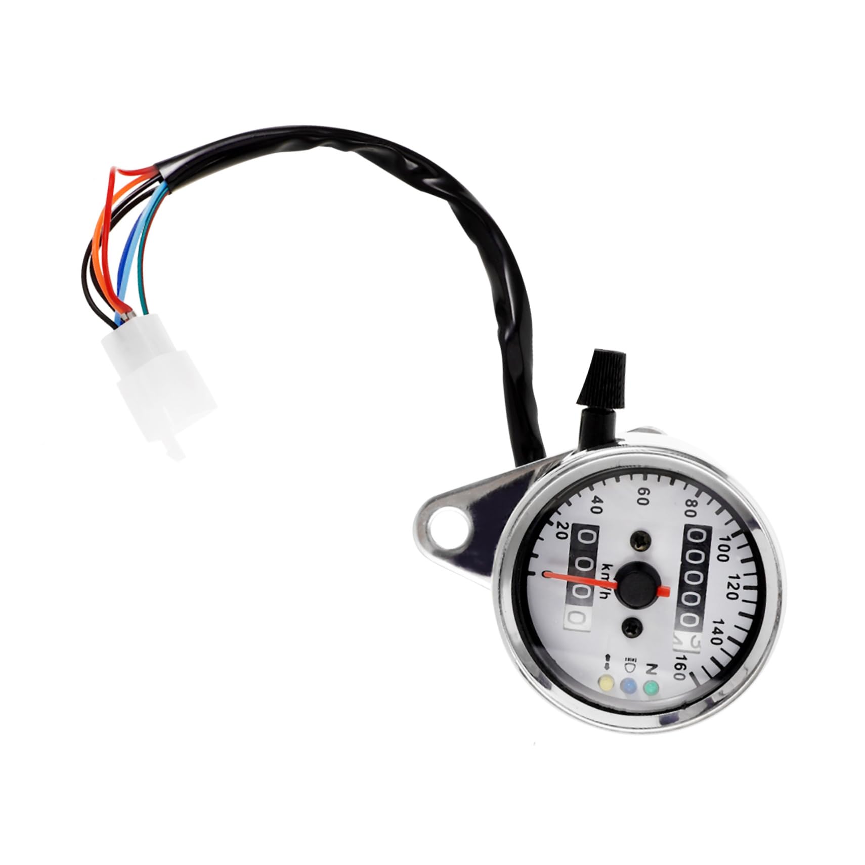 OUNONA Motorcycle Speedometer Dual Gauge Led Indicator Easy to Install Material Sleek Design for Enhanced Dashboard Aesthetics
