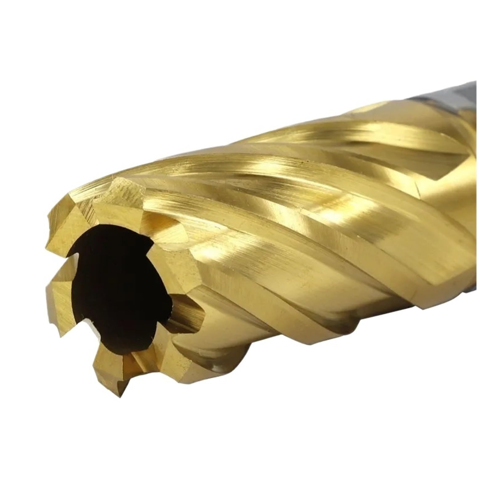 Punta da trapano anulare HSS con gambo cavo rivestito in TiN, apri fori for taglio metalli da 6-60 mm(Titanium Coated,44x35mm)