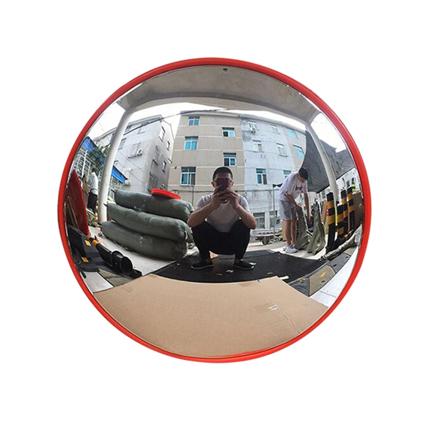Miroir convexe contre les angles morts avec distance de vision de 10 mètres pour garage