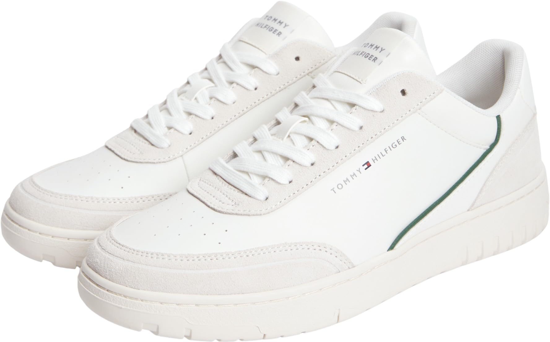 Tommy Hilfiger Herren Th Basket Core Leather Suede Mix Fm0fm05881 Low Top