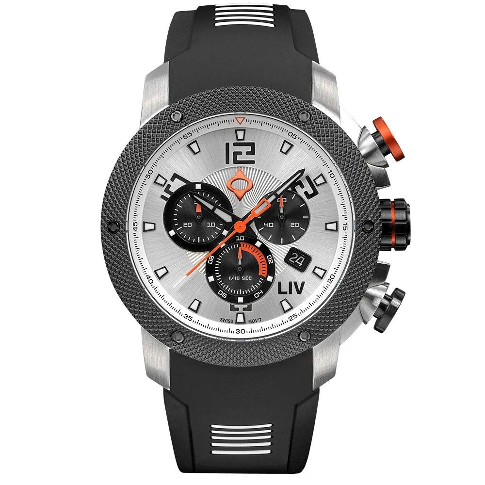 LIV GX1 Swiss Made Chronograph 45mm 316L SS Case, 3D Multi-Layer w