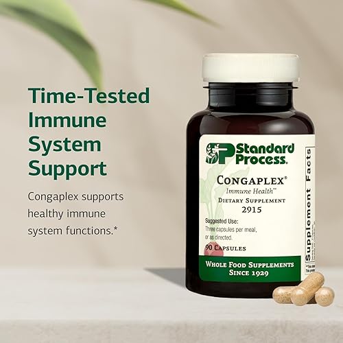 Miniatura 10 de Standard Process Congaplex - Suplemento de ARN de alimentos integrales antioxidante apoyo inmunológico con timo shiitake polvo de hongos Reishi