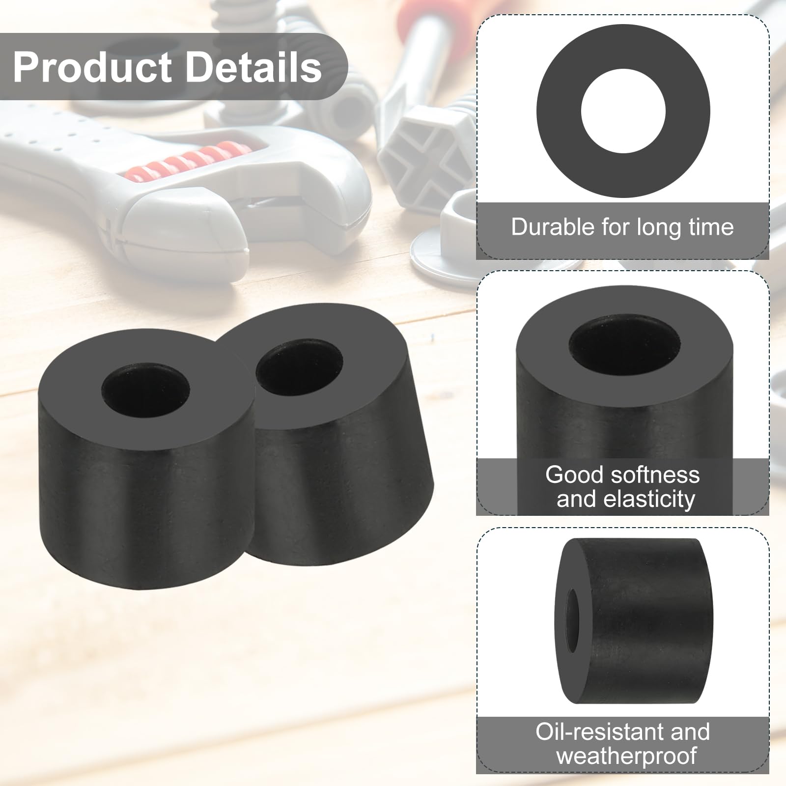 PATIKIL Multi Purpose Rubber Spacer - Image 3