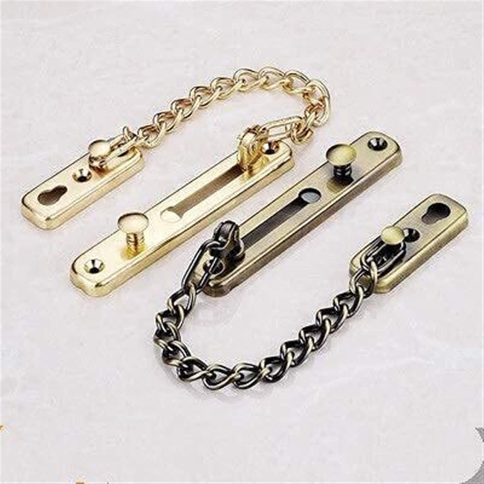 Safe Chain Deurslot Anti-diefstal Ketting Deurketting Anti Lock Chain Deurvergrendeling (Rood Brons