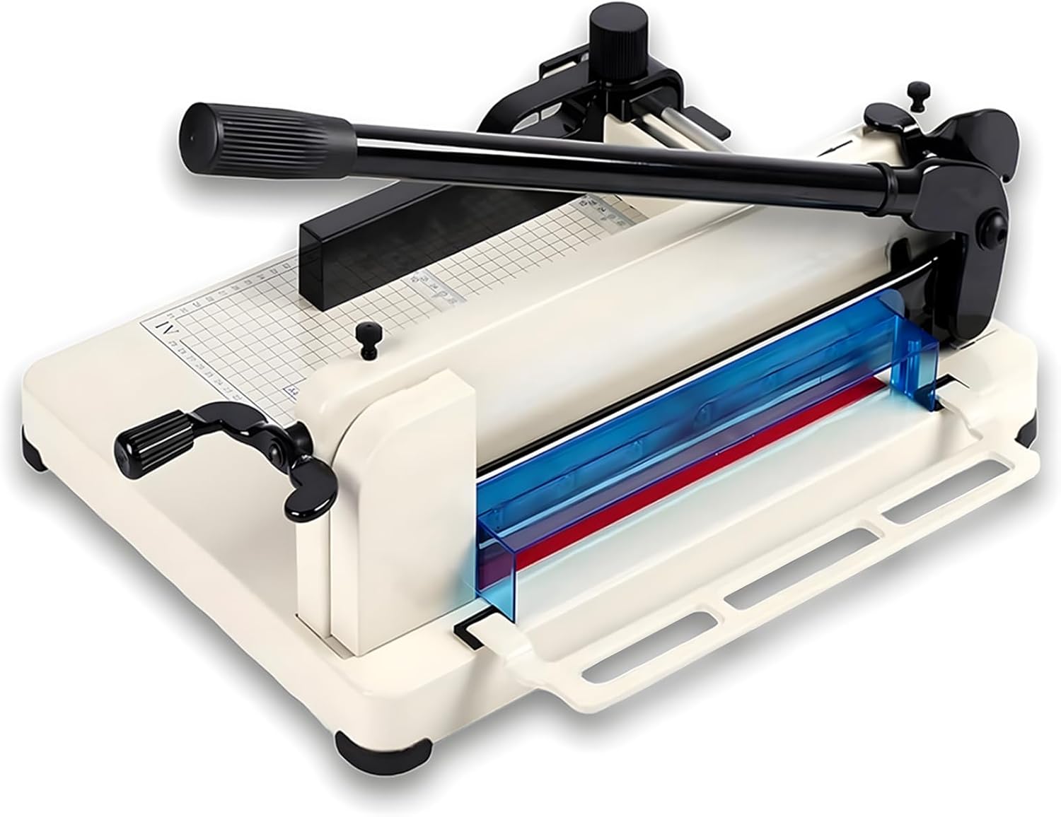 Heavy Duty Paper Cutter 12", Guillotine A4 Paper Cutter, 400 Sheets Capacity Paper Trimmer, Double Safety Protection Durable HSS Blade for Cutting Paper 12"-A4