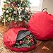 Santa's Bags [36 Inch Wreath Storage Container] - for Christmas Wreath up to 36 Inches in Diameter | Bag Hooks Directly to Your Wire Wreath Frames to Prevent Sagging and Deformed Wreaths (36-Inch)