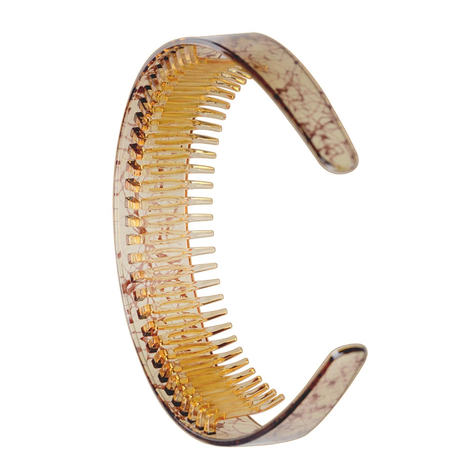 nivaa Toothed Headband for Women Casual DIY Curly Hair Accessory Widened Hair Hoop Light Coffee-picture-21
