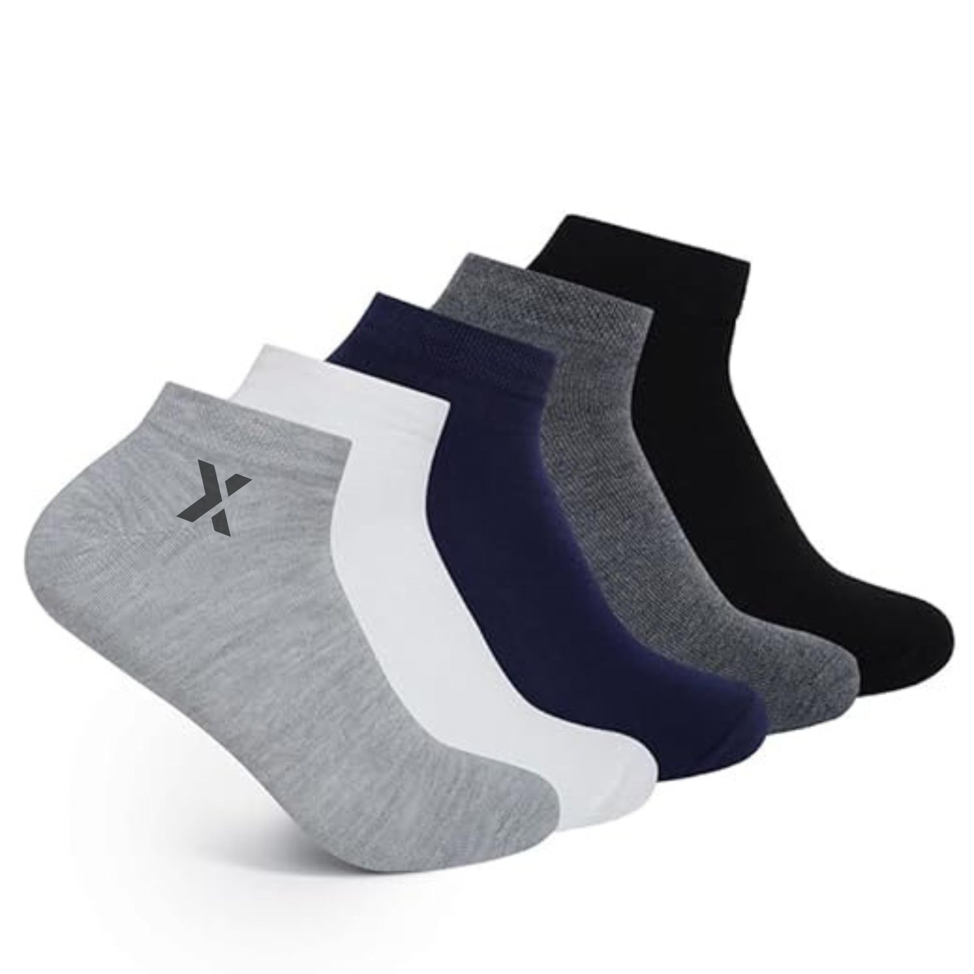 UNAAR Nova Ankle Socks - Lightweight and Breathable Cotton Blend, Ideal for Everyday Comfort and Casual Wear - Pack of 5-image-13