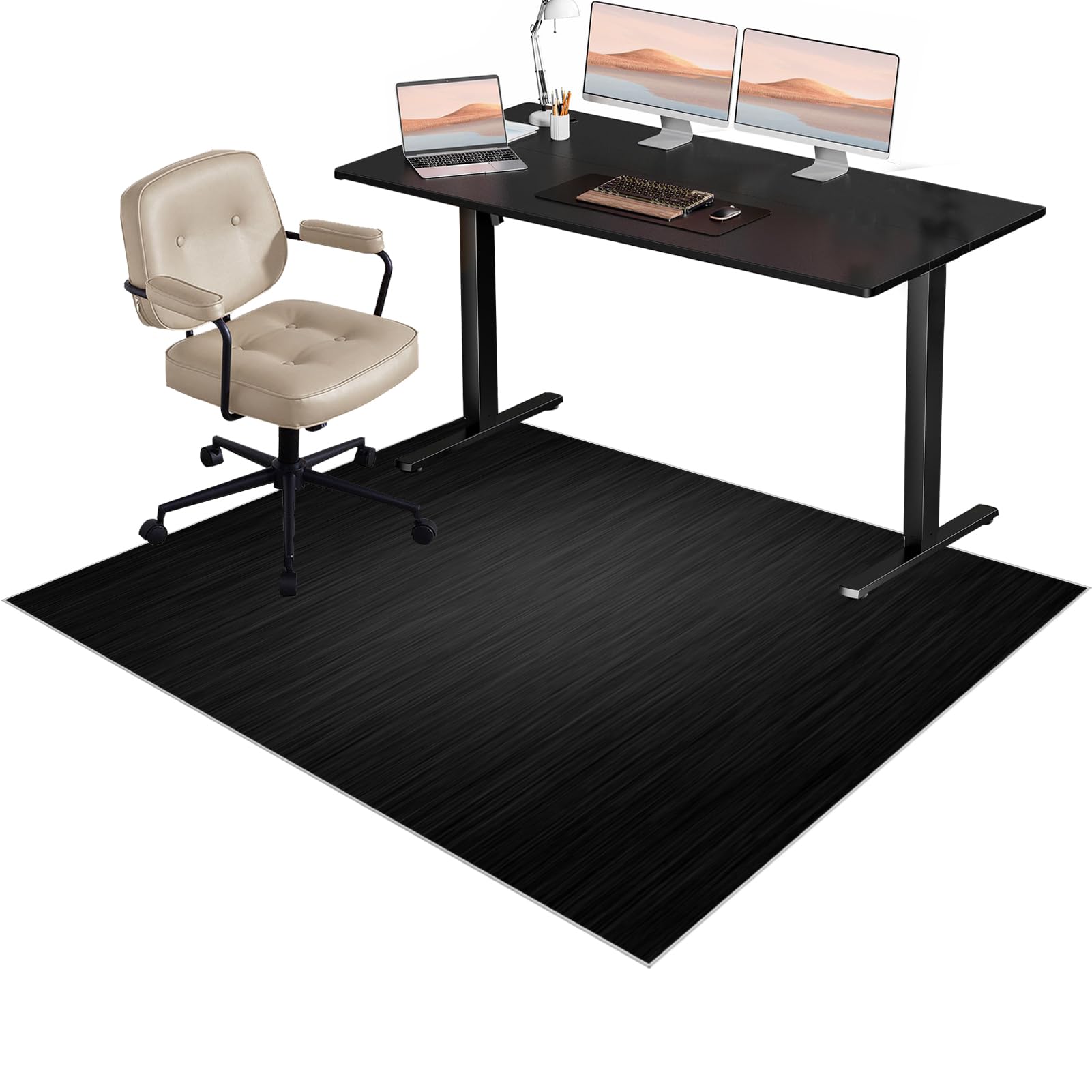 Office Gaming Chair Mat for Hardwood Floor, Non-Slip Floor Mat For Home Office Gaming Room, Office Chair Mat for Carpet Floors, Carpet Floor Protector 180 x 230 cm, Desk Chair Mat for Rolling Chair