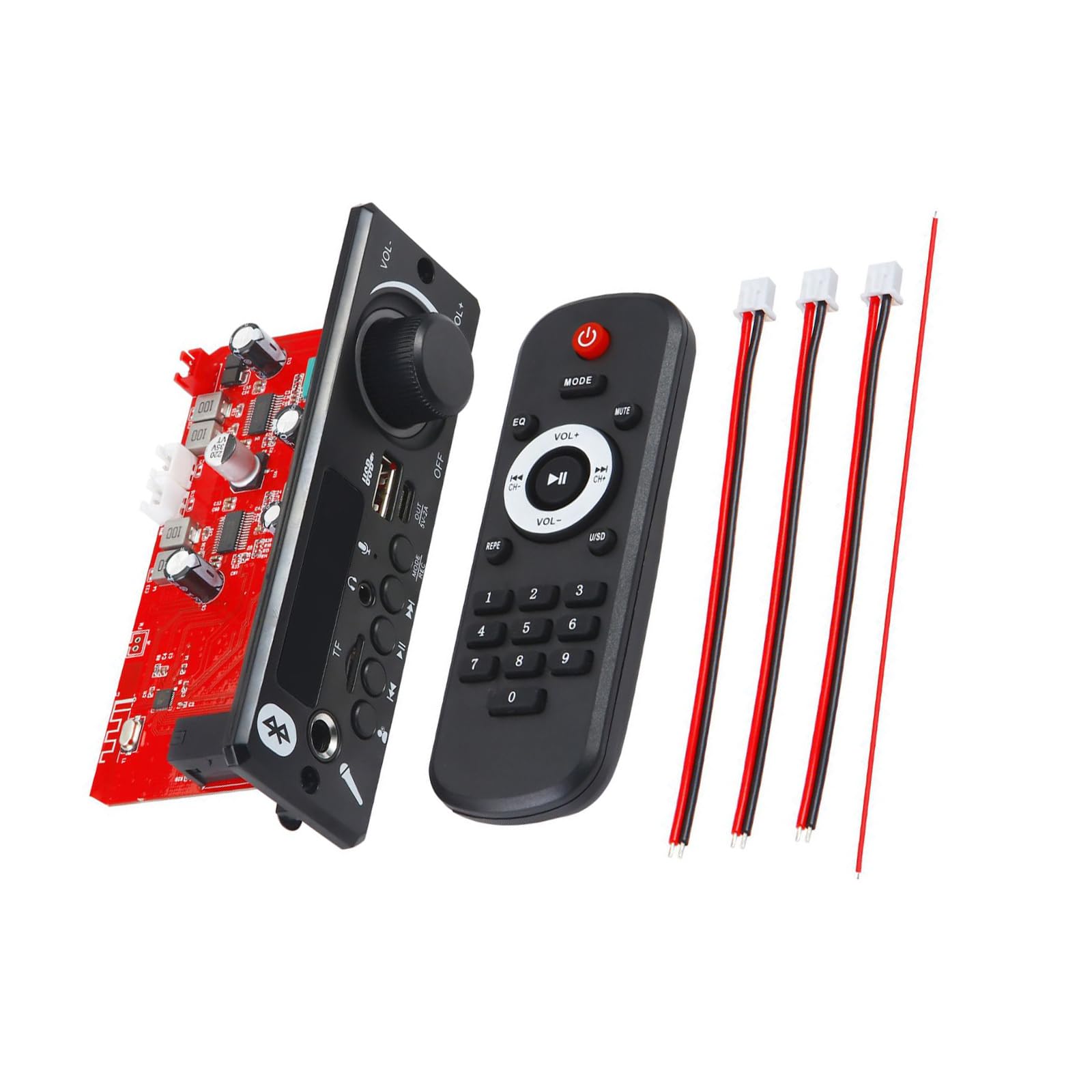 MP3 Decoder Board Audio Bluetooth Receiver Board Wireless Stereo Music Module 160W Amplifier MP3 Decoder