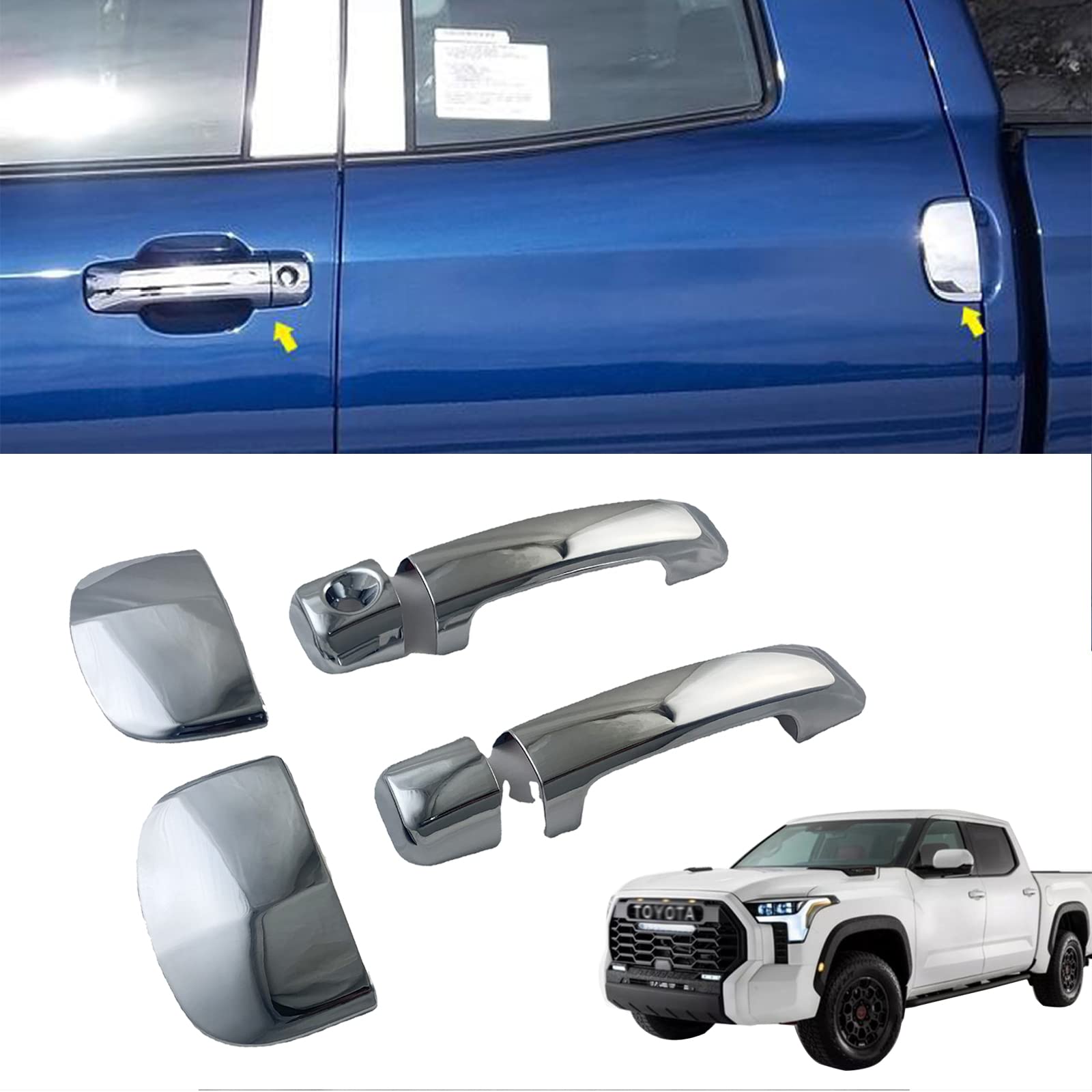 Amazon.co.jp: MUMAREN トヨタ タンドラ 2009-2020 専用ドアハンドル  
