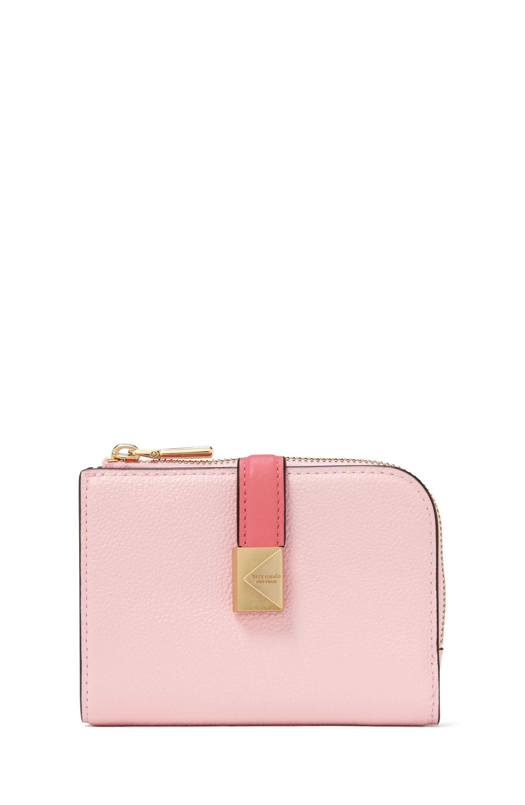 kate spade new york Women's Deco Colorblocked Pebbled Leather Small Compact Wallet