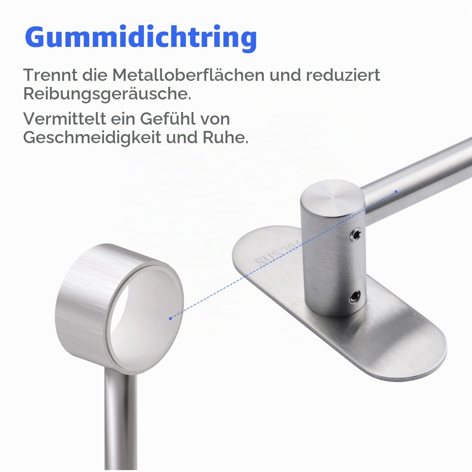 Küchenreling Küchenutensilienhalter aus Edelstahl rostfrei Hängeleiste Pfannehalter Tassenhalter mit 12 Haken Ohne Bohren