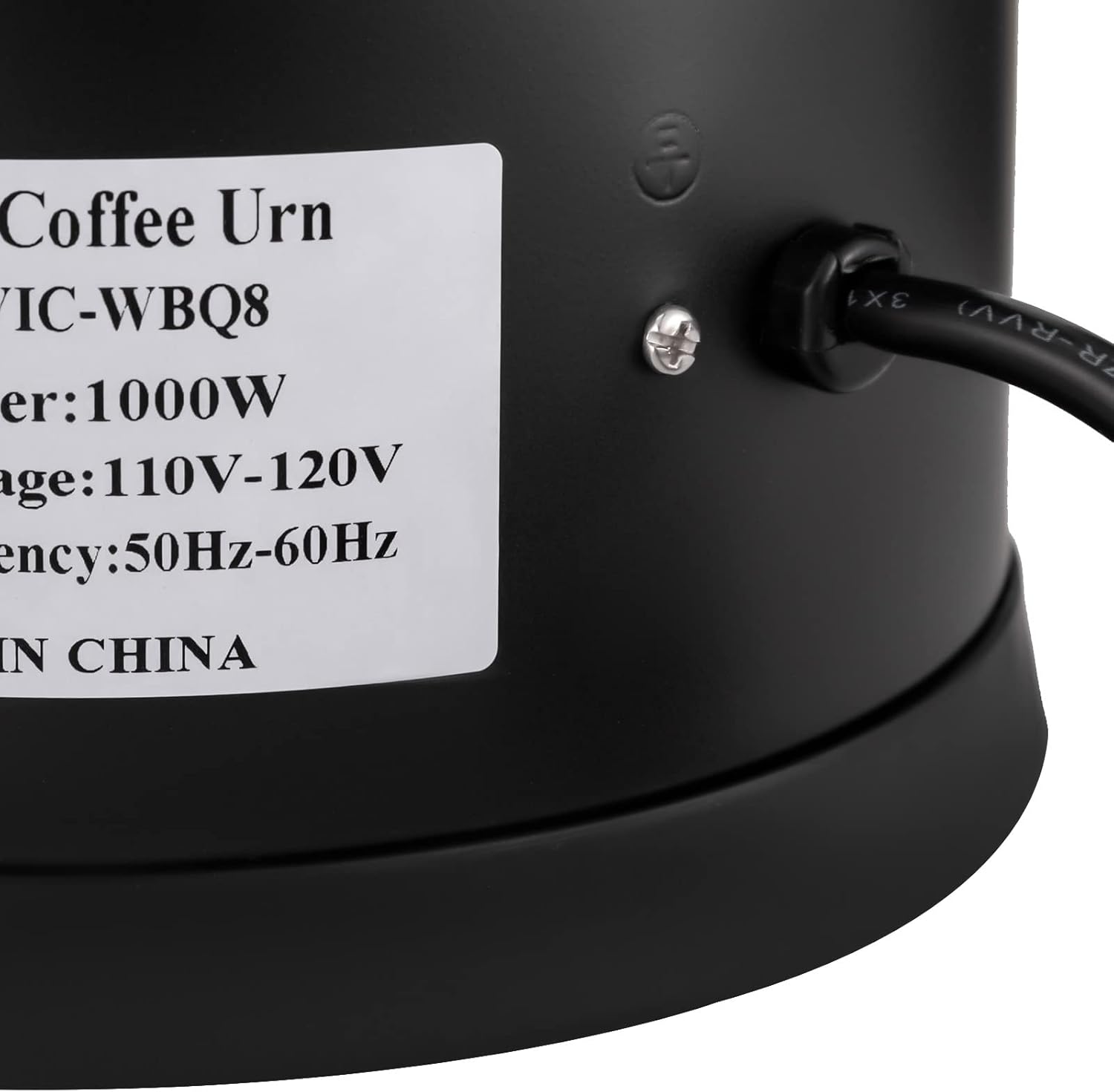 8L/2.11Gallon Stainless Steel Coffee Urn Coffee Maker 1000W Electric Water Boiler and Warmer Commercial Hot Drink Beverage Dispenser for Coffee Tea Milk 86-230℉ Temp Adjustable-Black