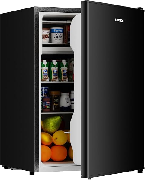 Bangson 2.6 cu ft Compact Freezer Black