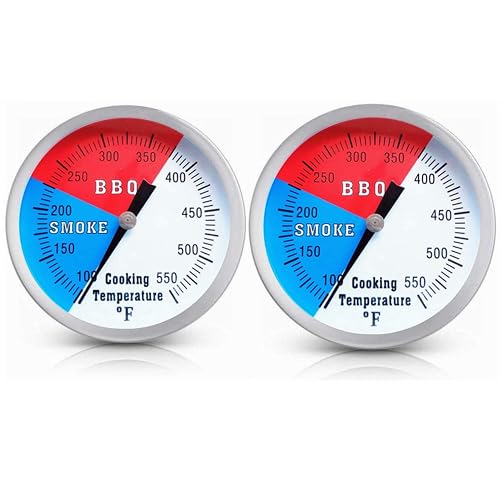 YOTOM BBQ Grill Thermometer Gauge 2 Pack