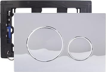 Dual Flush Actuator Plate Compatible with Geberit Wall Hung Toilet Tank Systems Mirror Surface Toilet Flush Valve Plate Sigma20 115.778.KJ.1, Bright Silver